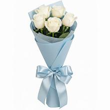 Букет 5 Белых роз Проуд в Верхнем Казанище