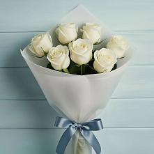 Букет 7 Белых роз Эдлесс Лав в Верхнем Казанище