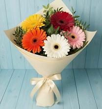 Букет цветов из:  Герберы в Верхнем Казанище