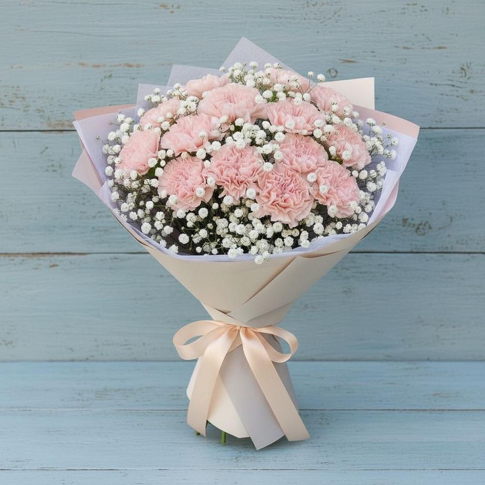 Букет цветов из: Гвоздики в Верхнем Казанище