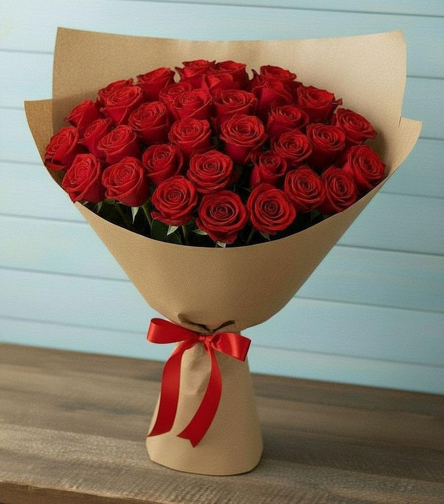 Букет Красные розы Милано в Верхнем Казанище