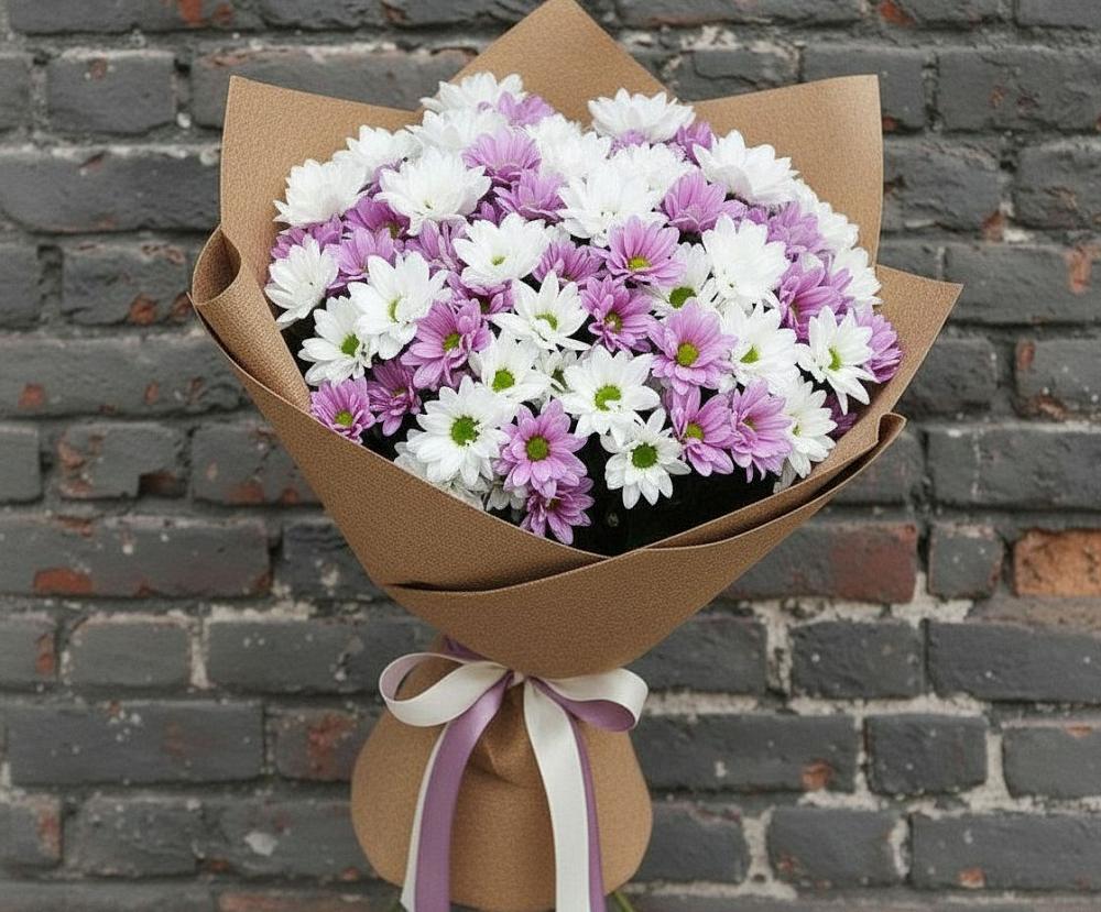 Букет цветов из: Хризантемы в Верхнем Казанище