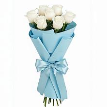 Букет 7 белых роз Проуд в Верхнем Казанище