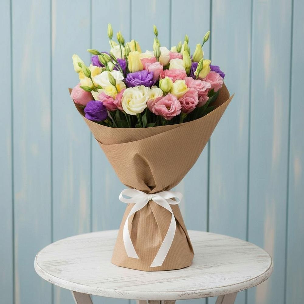 Букет цветов из: Лизиантусы в Верхнем Казанище