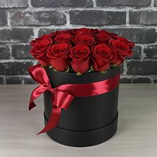 Цветочная композиция из Розы в шляпной коробке #REPLACE_PRED# Верхнем Казанище