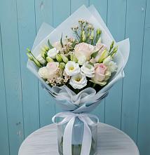 Букет цветов из:  Розы и Лизиантусы #REPLACE_PRED# Верхнем Казанище
