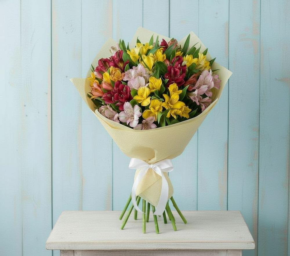 Букет цветов из: Альстромерии в Верхнем Казанище