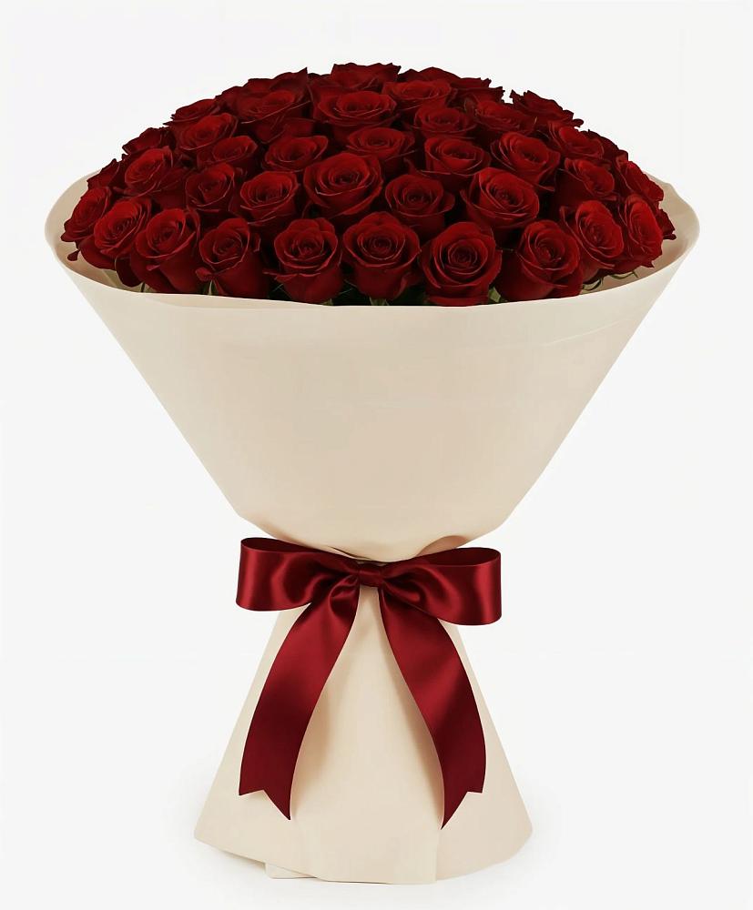 Букет 101 Бордовая роза Блэк Бакарра в Верхнем Казанище