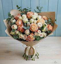Букет цветов из:  Альстромерии и Розы в Верхнем Казанище