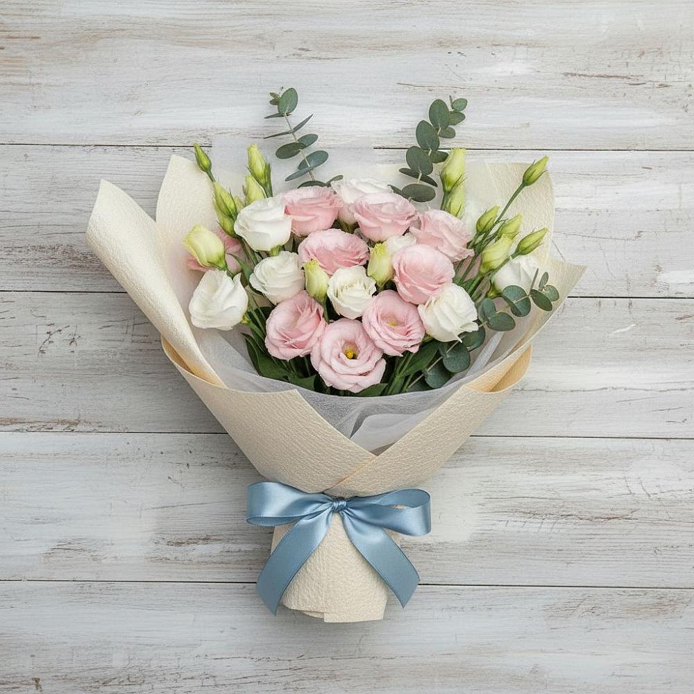 Букет цветов из: Лизиантусы в Верхнем Казанище